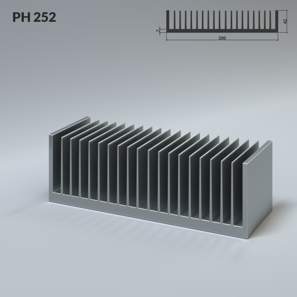 Heat sink PH 252